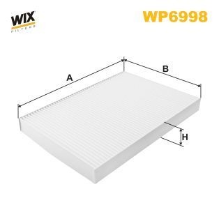 WIX FILTERS WP6998: Filter, salongiõhk Partikkelfilter