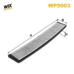 WIX FILTERS WP9003: Filter, salongiõhk Aktiivsöefilter