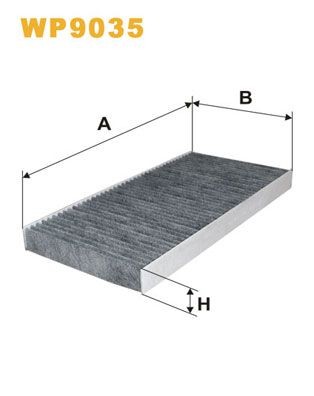 WIX FILTERS WP9035: Pollenfilter Aktivkulfilter