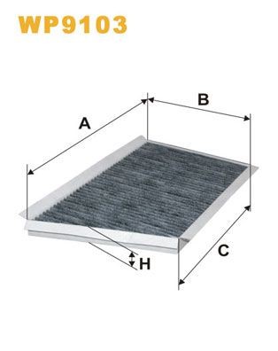 WIX FILTERS WP9103: Filtre d'habitacle Filtre à charbon actif
