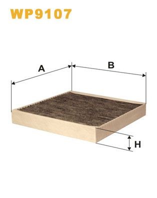 WIX FILTERS WP9107: Salono filtras aktyvios anglies filtras