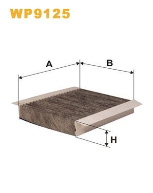 WIX FILTERS WP9125: Filter, salongiõhk Aktiivsöefilter