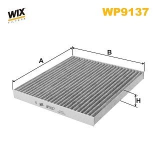 WIX FILTERS WP9137: Filter, salongiõhk Aktiivsöefilter
