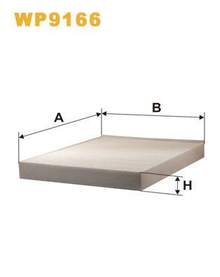 WIX FILTERS WP9166: Suodatin, sisäilma Hiukkassuodatin