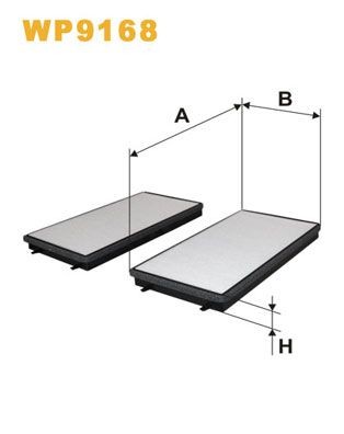 WIX FILTERS WP9168: Suodatin, sisäilma Hiukkassuodatin