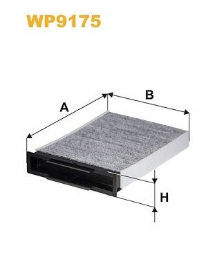 WIX FILTERS WP9175: Filter, salongiõhk Aktiivsöefilter