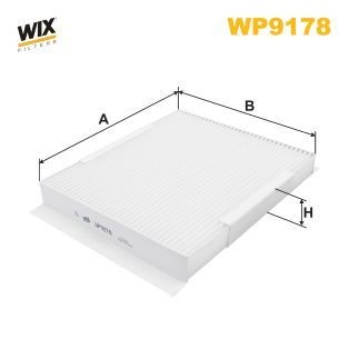WIX FILTERS WP9178: Filter, salongiõhk Partikkelfilter