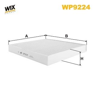 WIX FILTERS WP9224: Filter, salongiõhk Partikkelfilter