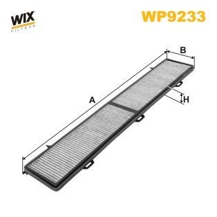 WIX FILTERS WP9233: Pollenfilter Aktivkulfilter