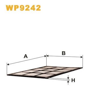 WIX FILTERS WP9242: Filtru, aer habitaclu Filtru de particule
