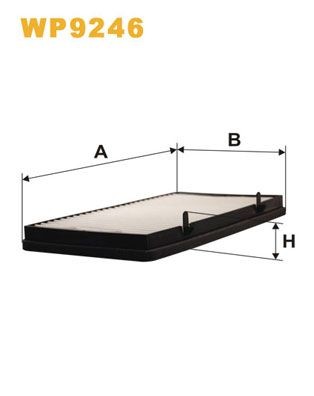 WIX FILTERS WP9246: Filtru, aer habitaclu Filtru de particule