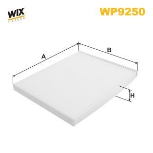 WIX FILTERS WP9250: Filter, salongiõhk Partikkelfilter