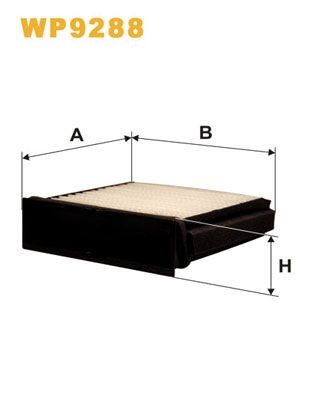 WIX FILTERS WP9288: Filtru, aer habitaclu Filtru de particule