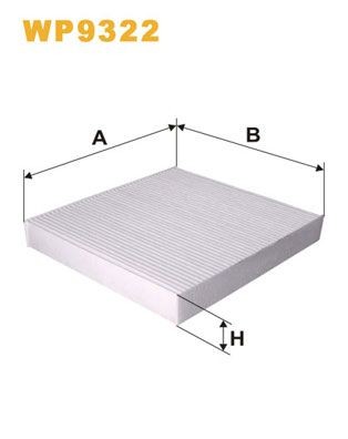 WIX FILTERS WP9322: Kupefilter Partikkelfilter