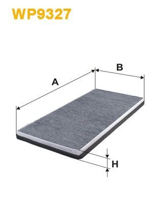 WIX FILTERS WP9327: Filter, salongiõhk Aktiivsöefilter