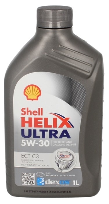SHELL 550042830: Mootoriõli 1l, 5W-30 Helix, Ultra ECT C3