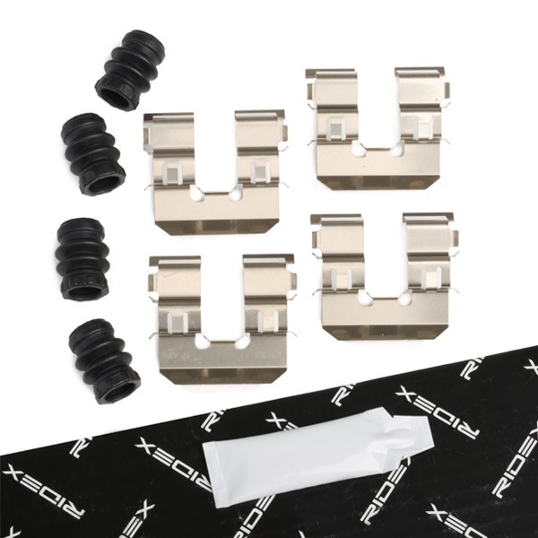 RIDEX 1164A0060: Kit de accesorios, pastillas de frenos Eje trasero