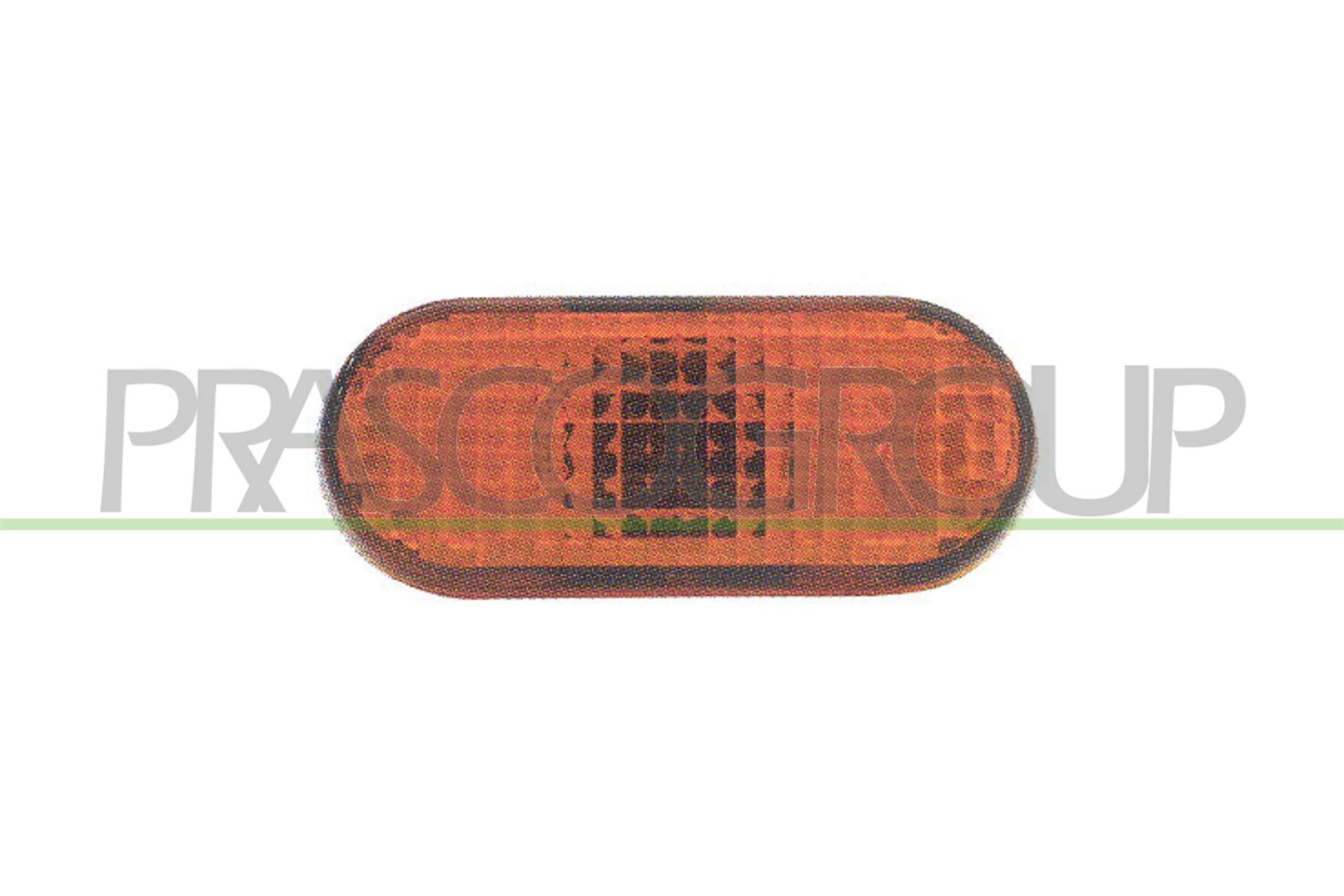 PRASCO VG0514039: Indicatore di direzione bilaterale, installazione laterale, giallo, con portalampada