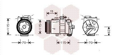 VAN WEZEL 0300K014: Compresor AC
