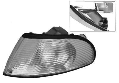 VAN WEZEL 0323911: Clignotant avant gauche, blanc, sans porte-lampe