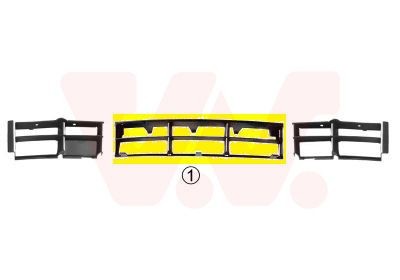 VAN WEZEL 0639590: Grila ventilatie, bara protectie ** Equipart ** centru