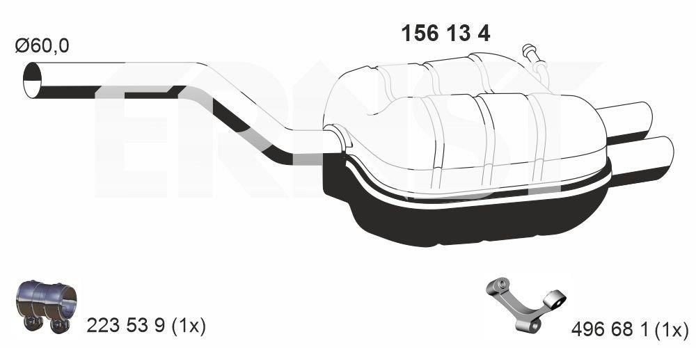 ERNST 156134: Lõppsummuti 1070mm