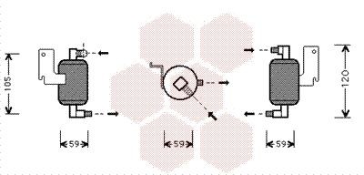 VAN WEZEL 0900D186: Uscator, aer conditionat