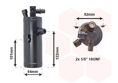 VAN WEZEL 0900D202: Uscator, aer conditionat cu comutator de presiune