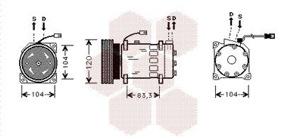VAN WEZEL 0900K179: Kliimakompressor