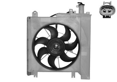 VAN WEZEL 0910746: Ventilator, radiator 320mm, cu motor electric, cu rama aerisire radiator