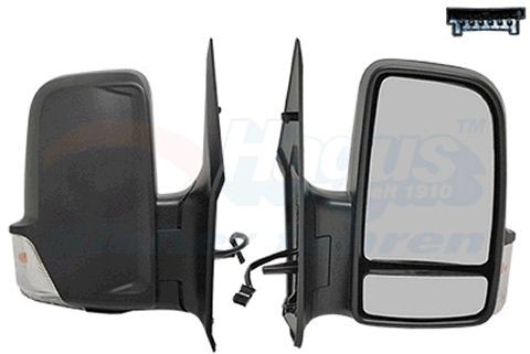 VAN WEZEL 3083808: Oglinda exterioara * HAGUS * dreapta, cu cablu