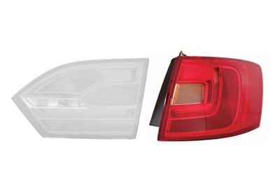 VAN WEZEL 5772922: Feu arrière droit, avec porte-lampe
