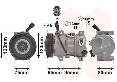 VAN WEZEL 8201K711: Compresor AC