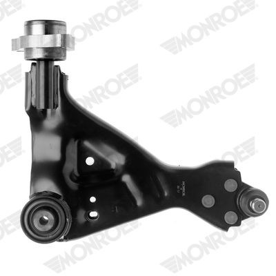 MONROE L23A25: Brat, suspensie roata cu articulatie de sarcina/ghidare, cu bucsa de cauciuc