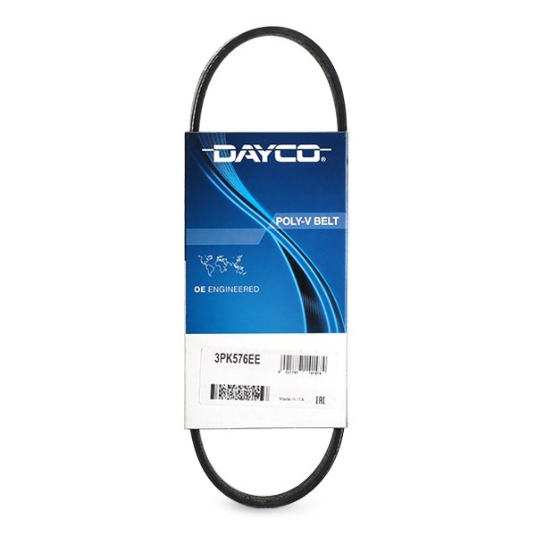 DAYCO 3PK576EE: Soonrihm 576,0mm, Ribide arv: 3