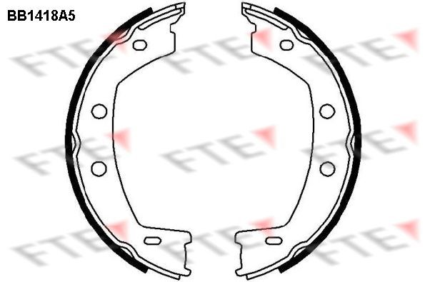 FTE BB1418A5: Handbromsbackar