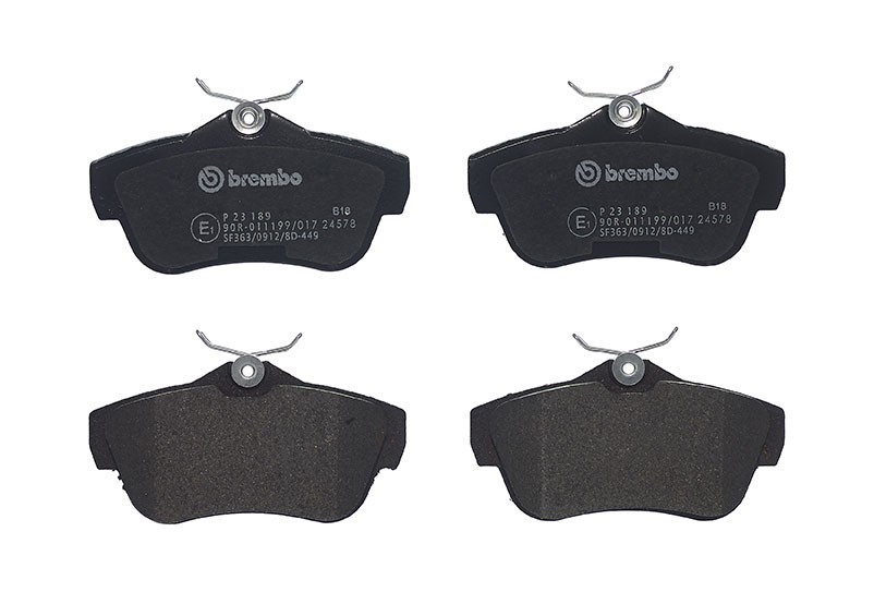 BREMBO P 23 189: Piduriklotsid PRIME LINE ilma lisavarustuseta, koos kokkusurumisvastase plekiga