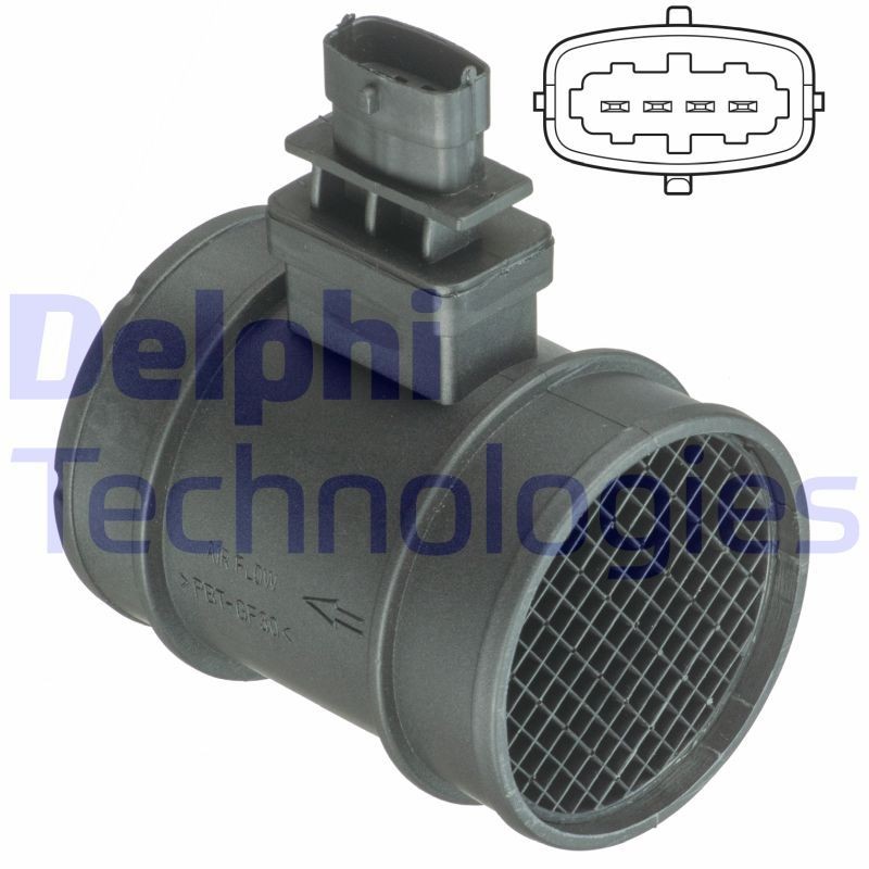 DELPHI AF10400-12B1: Õhumassimõõtja 12V