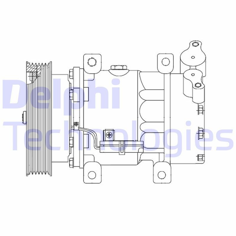 DELPHI CS20523: Compresor, aire acondicionado con aceite de compresor PAG