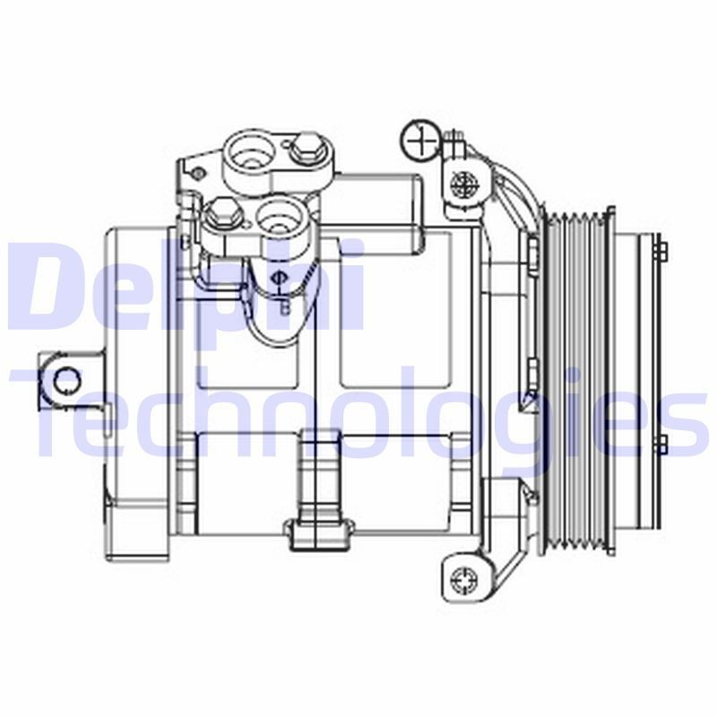 DELPHI CS20528: Compressore aria condizionata con olio compressore-PAG