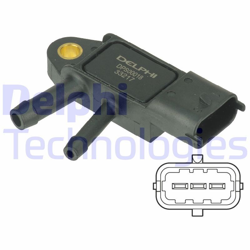 DELPHI DPS00018: Avgastrycksensor