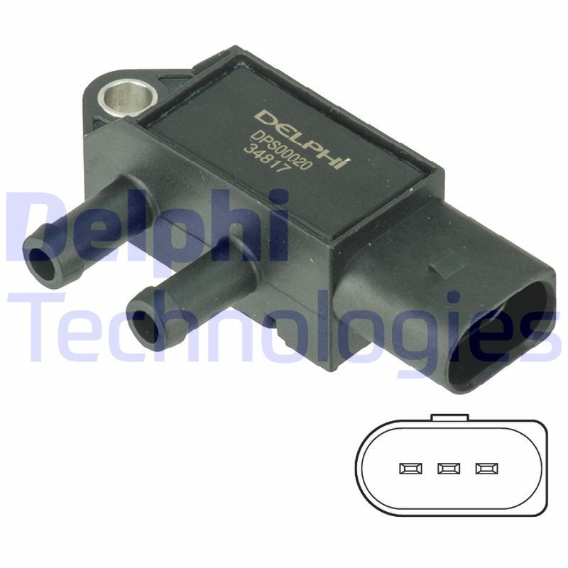 DELPHI DPS00020: Sensor, avgasstrykk
