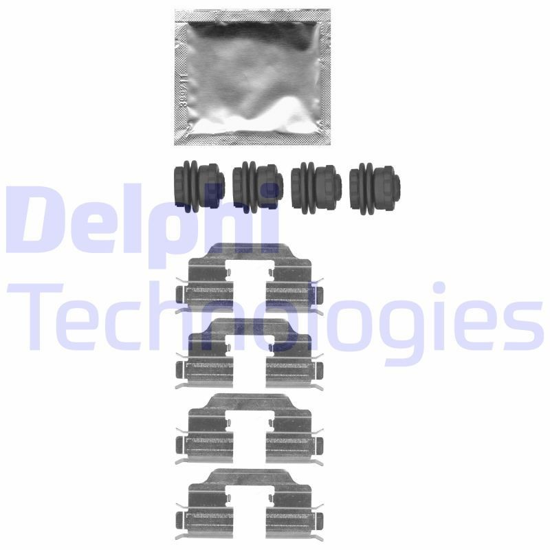 DELPHI LX0665: Lisakomplekt, ketaspiduriklotsid