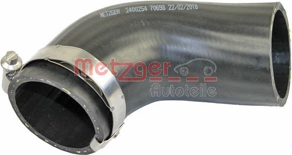 METZGER 2400254: Flessibile aria alimentazione Dx, Superiore, Sede valvola a farfalla, con morsetto