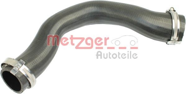 METZGER 2400283: Furtun aer supraalimentare Intercooler, stanga, partea de jos, cu carcase