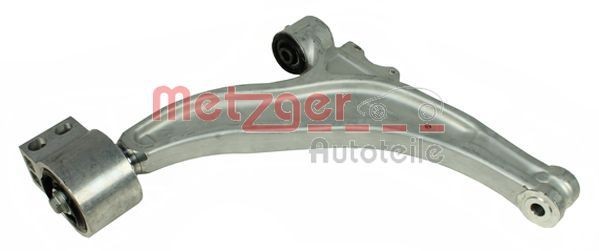 METZGER 58104701: Brat, suspensie roata COMPETENCE KIT Axa fata stanga, cu articulatie de sarcina/ghidare, cu bucsa de cauciuc