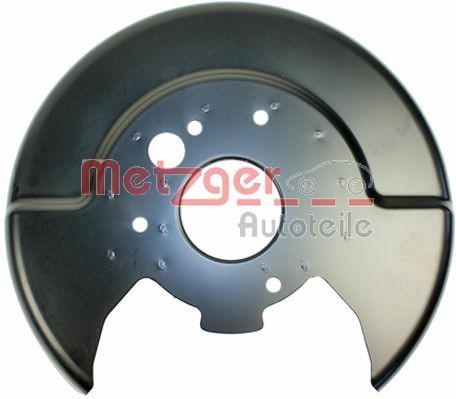 METZGER 6115117: Dubļu sargs, Bremžu disks Aizm. tilts kreisajā pusē