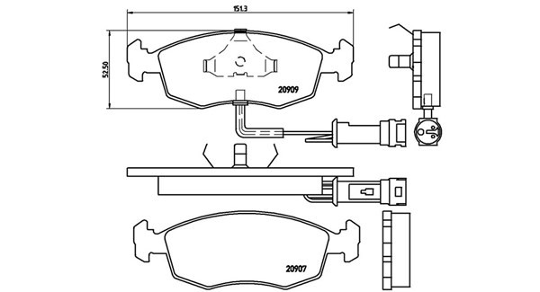 MAGNETI MARELLI 363700424007: Piduriklotsid
