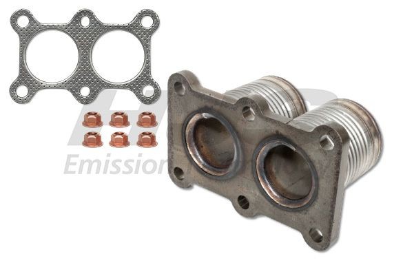 HJS 83 00 8319: Tuyau flexible, échappement Raccord de tuyaux interFLEX avant, avec flasque/bride/rebord, avec pièces d'assemblage