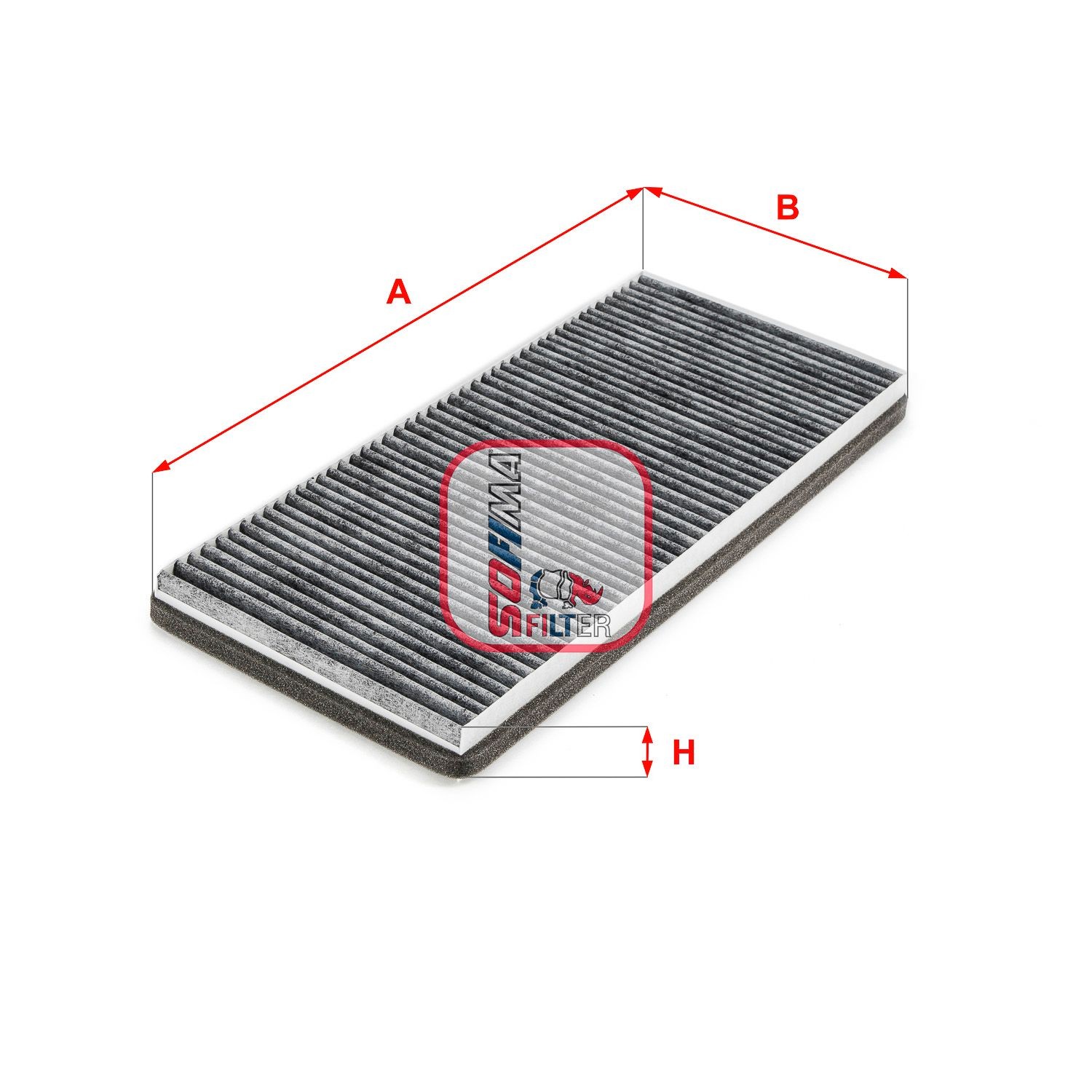 SOFIMA S 4281 CA: Salono filtras aktyvios anglies filtras